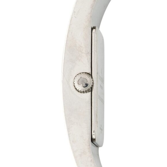 Kate Spade On the Rocks Women's Silver Hinged Bangle Pave Crystal Band Watch - Picture 2 of 8